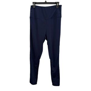 Everlast Sport Navy & Black L Leopard Print High-Waisted Leggings Activewear